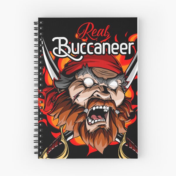 Item preview, Real Buccaneer - Fierce Pirate Warrior with Crossed Swords and Flames designed and sold by Canache.