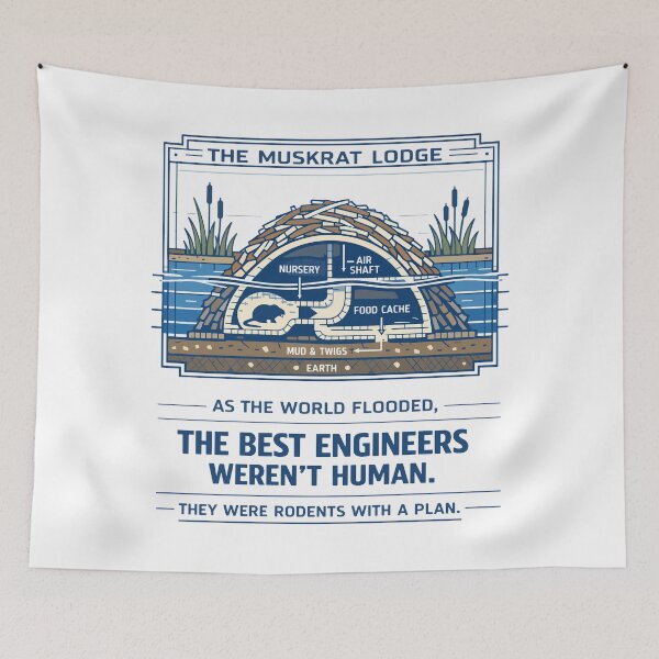 Item preview, Muskrat Lodge Nature’s Hidden Engineers designed and sold by WildlifeInc.
