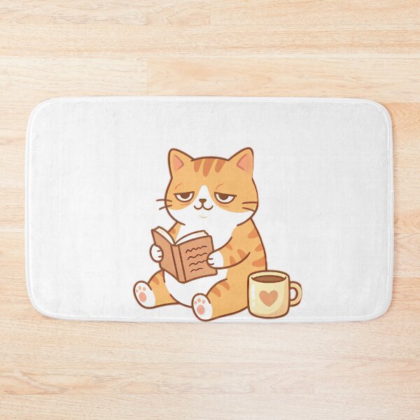 Item preview, Orange Tabby Reading Book - Cozy Vibes Art designed and sold by LYZ7VANI.