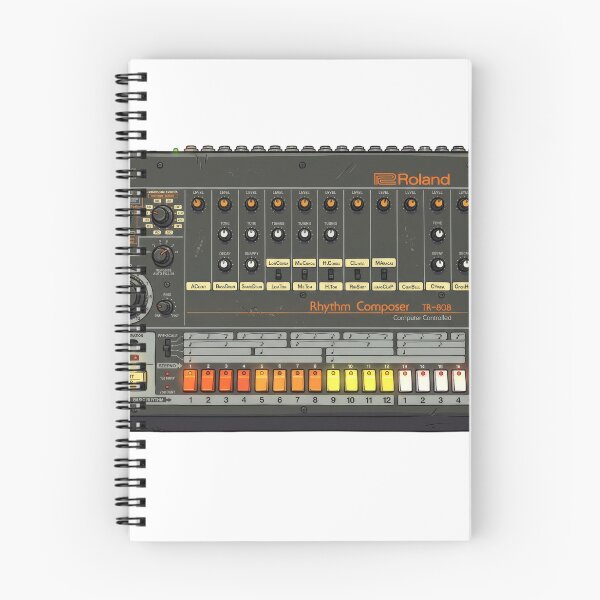 Item preview, Roland TR-808 Drum Machine Hip Hop Illustration designed and sold by motionbymarco.