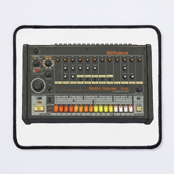 Item preview, Roland TR-808 Drum Machine Hip Hop Illustration designed and sold by motionbymarco.