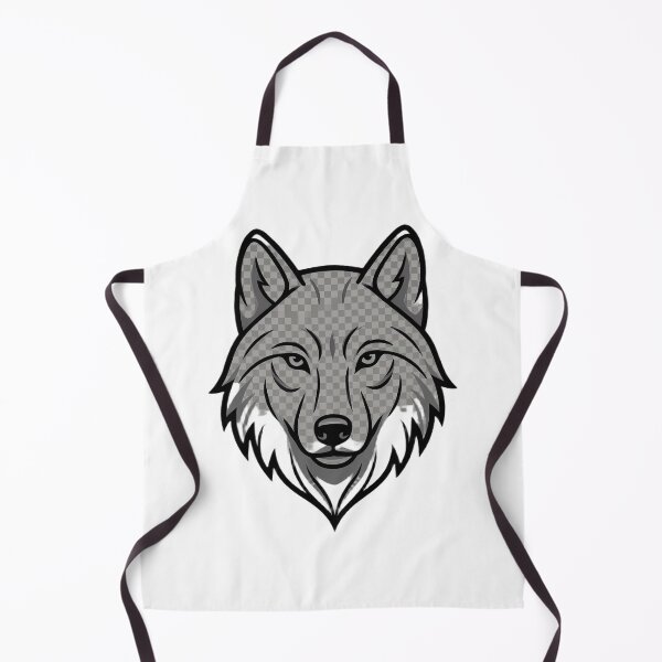 Item preview, Minimalist Wolf Head - Bold Animal Mascot designed and sold by LYZ7VANI.