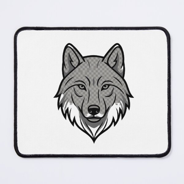 Item preview, Minimalist Wolf Head - Bold Animal Mascot designed and sold by LYZ7VANI.