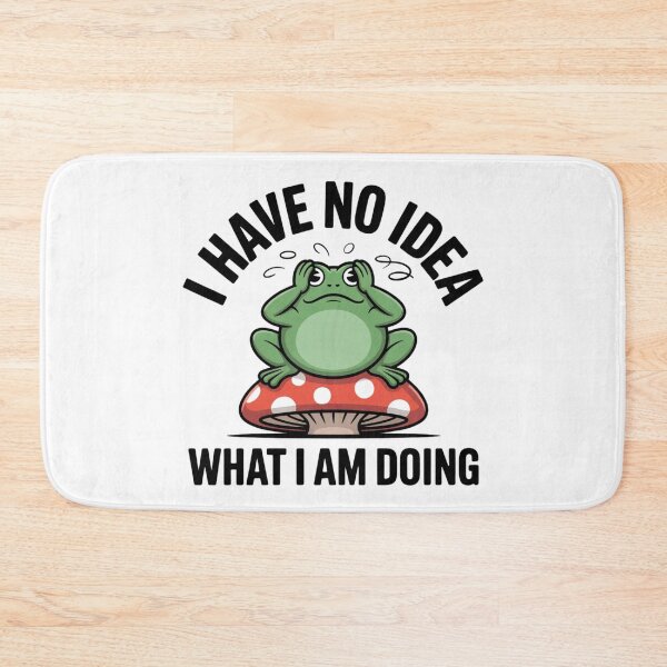 Item preview, Funny I Have No Idea What I Am Doing Frog Sticker designed and sold by Mr-wow.