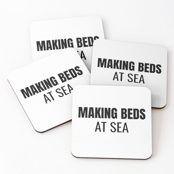 Item preview, Making Beds At Sea (Black) designed and sold by ShipCrewNation.