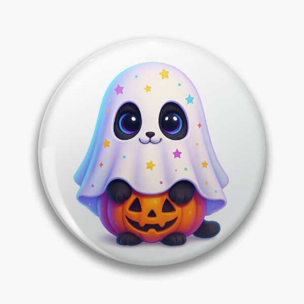 Item preview, Cute Ghost Cat with Stars | Kawaii Sheet Costume Kitty | Spooky Cute Halloween Cat Illustration designed and sold by PrintCreations9.