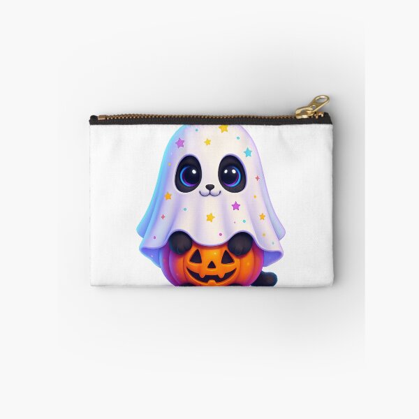 Item preview, Cute Ghost Cat with Stars | Kawaii Sheet Costume Kitty | Spooky Cute Halloween Cat Illustration designed and sold by PrintCreations9.