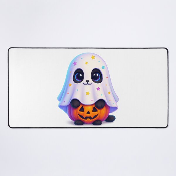 Item preview, Cute Ghost Cat with Stars | Kawaii Sheet Costume Kitty | Spooky Cute Halloween Cat Illustration designed and sold by PrintCreations9.