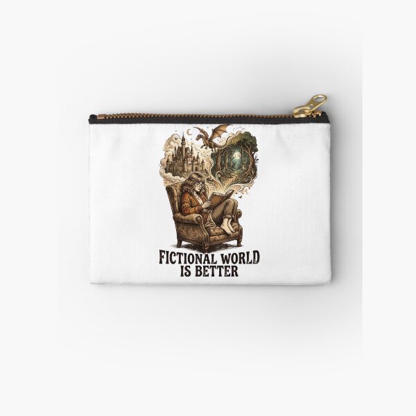 Item preview, Fictional World is Better Enchanted Forest & Dragon Vintage Book Art designed and sold by urbinet.
