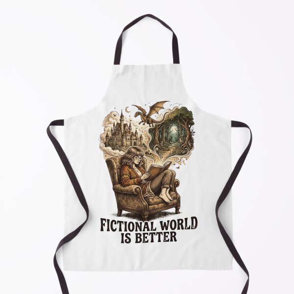 Item preview, Fictional World is Better Enchanted Forest & Dragon Vintage Book Art designed and sold by urbinet.