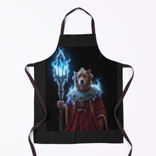 Item preview, Golden Retriever Sorcerer of the Serpent Temple designed and sold by ZunZunArt.