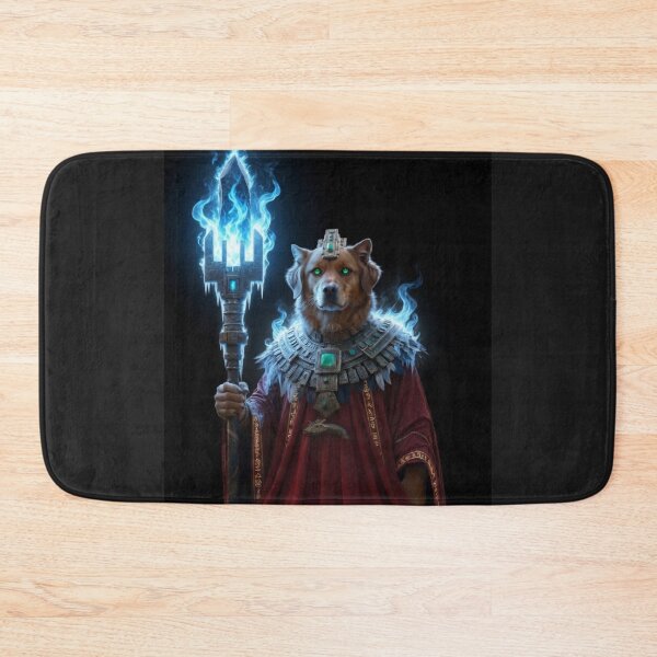 Item preview, Golden Retriever Sorcerer of the Serpent Temple designed and sold by ZunZunArt.