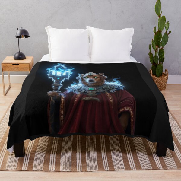 Item preview, Golden Retriever Sorcerer of the Serpent Temple designed and sold by ZunZunArt.