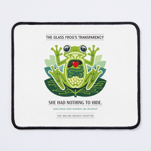 Item preview, Glass Frog Transparency Hidden Truth Concept designed and sold by WildlifeInc.
