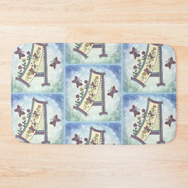 Item preview, Floral letter A Monogram designed and sold by artmuvz.