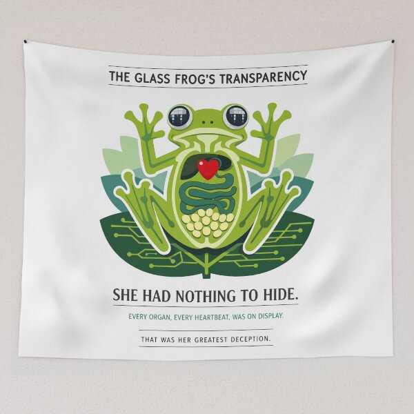 Item preview, Glass Frog Transparency Hidden Truth Concept designed and sold by WildlifeInc.