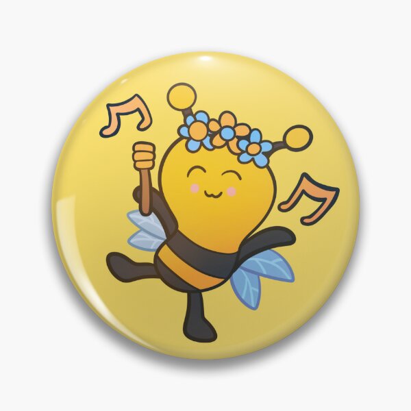 Item preview, Cutie Bees - Cute Happy Musical Bee designed and sold by SolarWayfarer.