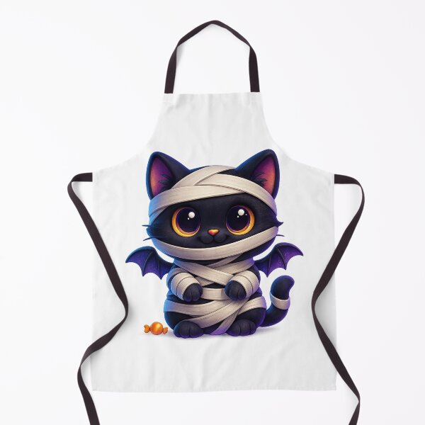 Item preview, Cute Mummy Cat | Kawaii Wrapped Kitty with Bright Eyes | Spooky Cute Halloween Cat Illustration designed and sold by PrintCreations9.