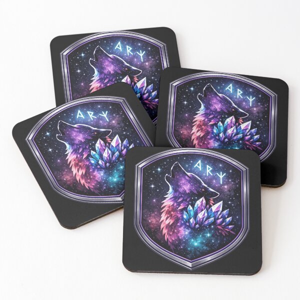 Item preview, Nebula Wolf Crest: Crystal Howl in Space designed and sold by NightshadeWolfs.