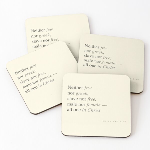Item preview, All One in Christ – Galatians 3:28 Minimalist Scripture Design designed and sold by Alt Christian.