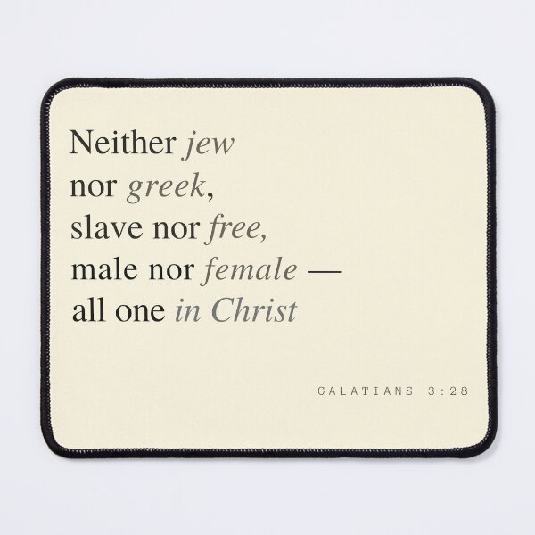Item preview, All One in Christ – Galatians 3:28 Minimalist Scripture Design designed and sold by Alt Christian.