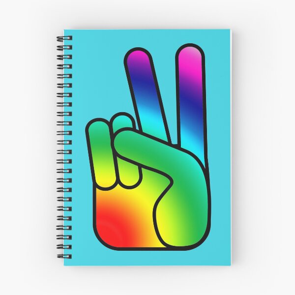Item preview, Hippie Rainbow Peace Hand designed and sold by Charmaine Paulson.