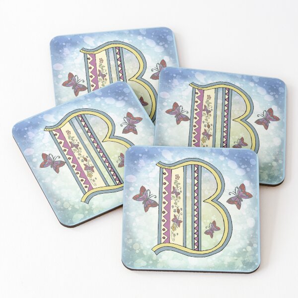Item preview, Floral letter B Monogram designed and sold by artmuvz.