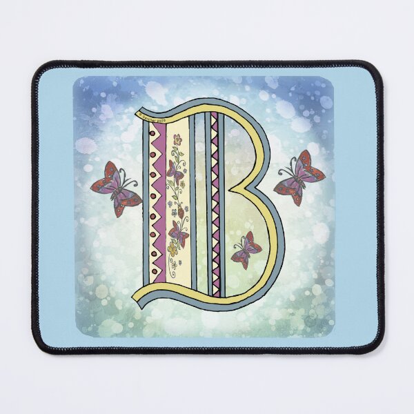 Item preview, Floral letter B Monogram designed and sold by artmuvz.