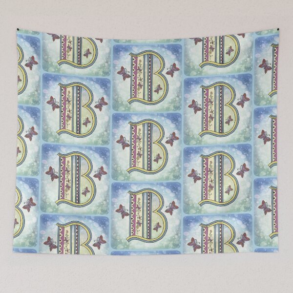 Item preview, Floral letter B Monogram designed and sold by artmuvz.