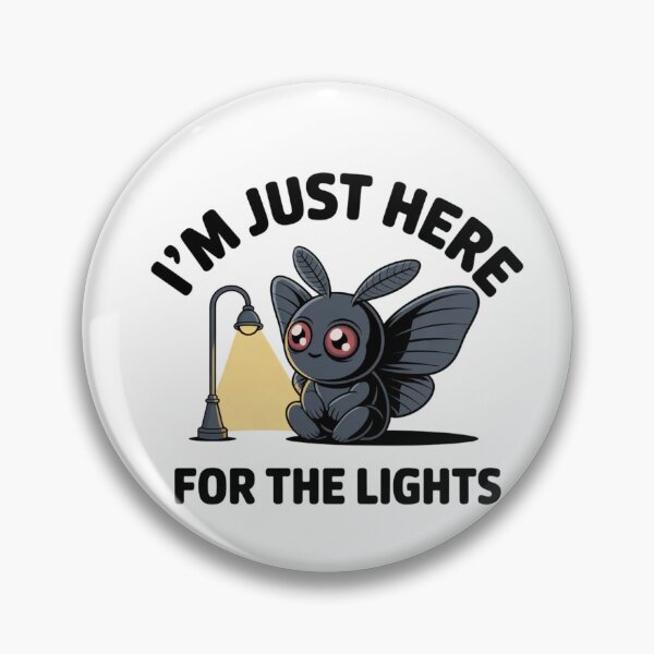 Artikelvorschau, Ich bin nur wegen der Lichter hier – Lustiges Geschenk für Mottenliebhaber entworfen und verkauft von Mr-wow.