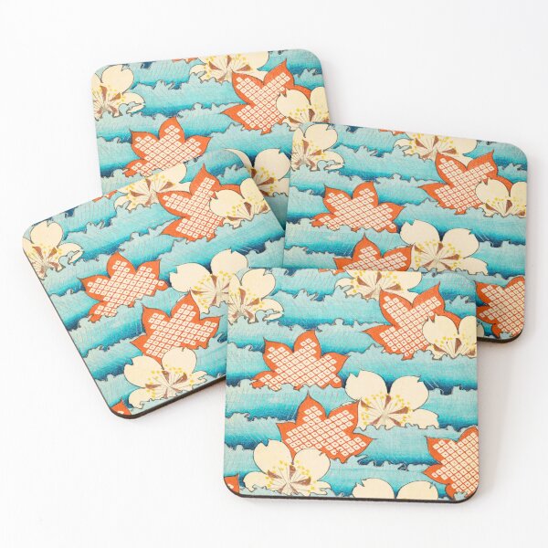 Item preview, Sakura Nami — Japanese Cherry Blossom on Wave Pattern designed and sold by LouDSarG.