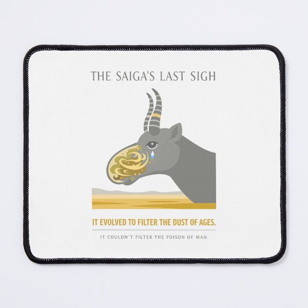 Item preview, Saiga Antelope Last Sigh Environmental Warning designed and sold by WildlifeInc.