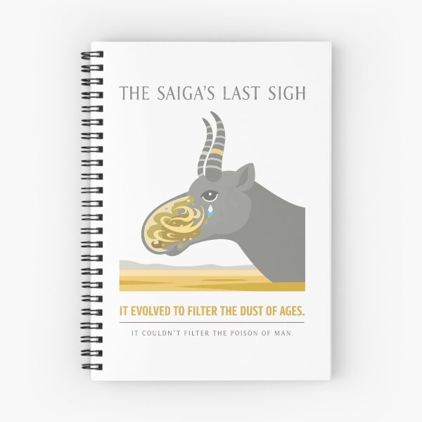 Item preview, Saiga Antelope Last Sigh Environmental Warning designed and sold by WildlifeInc.