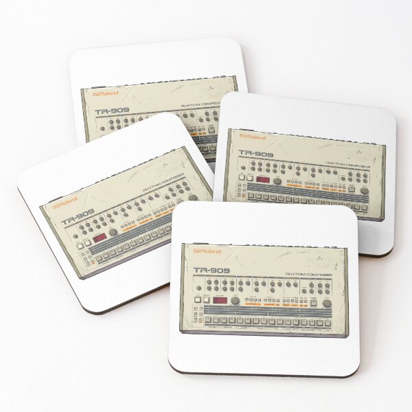Item preview, Roland TR-909 Drum Machine Techno House Illustration designed and sold by motionbymarco.