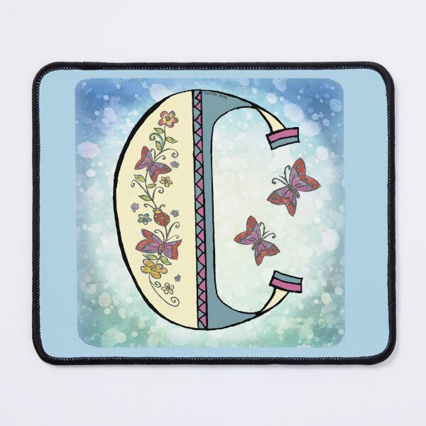 Item preview, Floral letter C Monogram designed and sold by artmuvz.