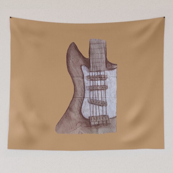Item preview, Vintage Electric Guitar Sketch (Sepia) designed and sold by Sky-99.