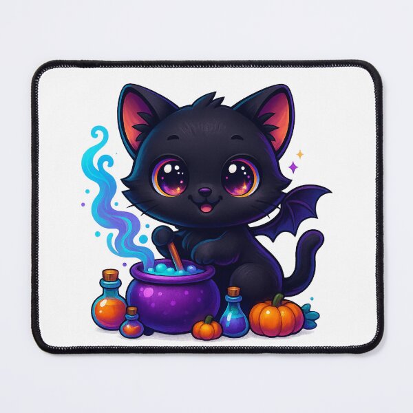 Item preview, Potion Maker Cat | Kawaii Magical Kitty with Tiny Bottles | Cute Fantasy Witch Cat Illustration designed and sold by PrintCreations9.