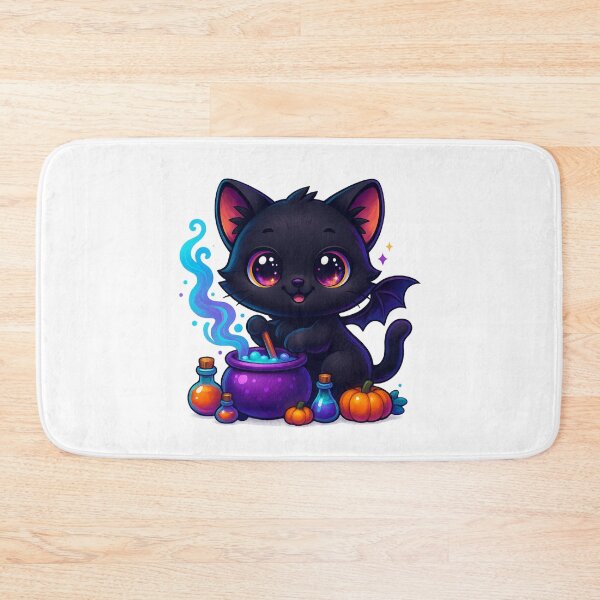 Item preview, Potion Maker Cat | Kawaii Magical Kitty with Tiny Bottles | Cute Fantasy Witch Cat Illustration designed and sold by PrintCreations9.