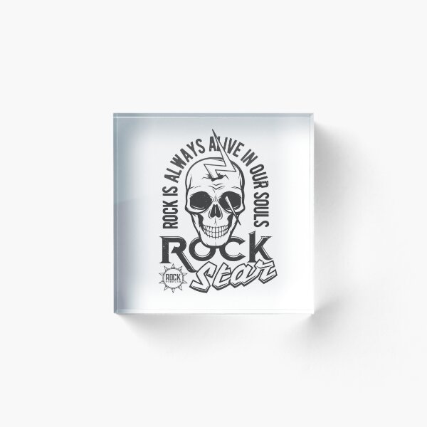 Aperçu de l'œuvre Le rock est toujours vivant - Design de crâne créée et vendue par  Nature in Focus.