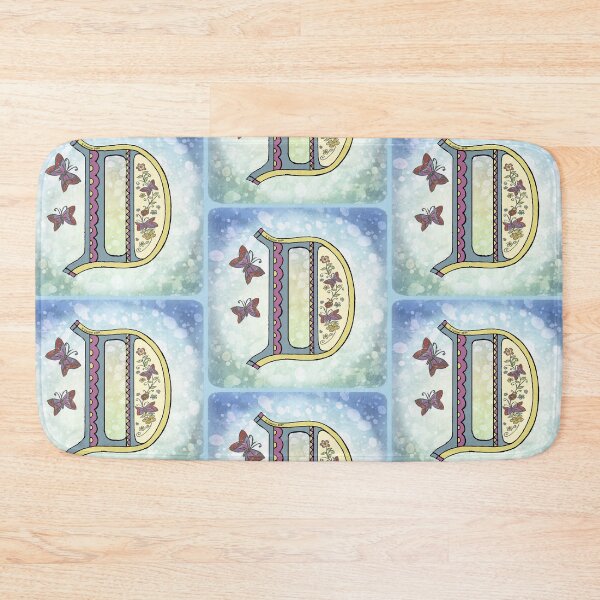 Item preview, Floral letter D Monogram designed and sold by artmuvz.