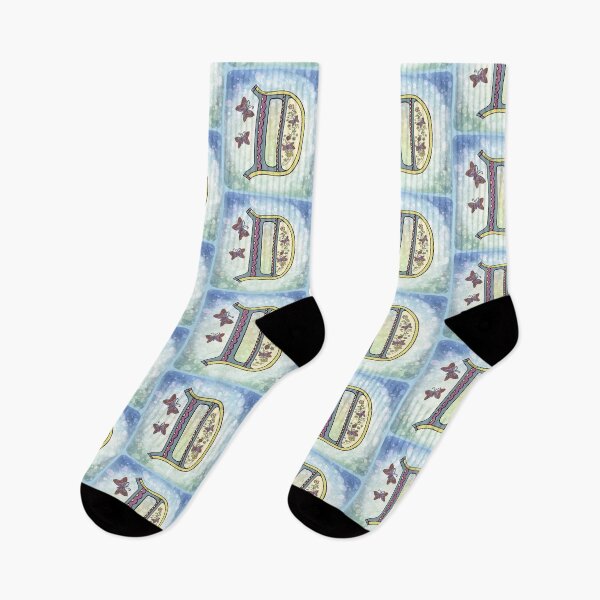 Item preview, Floral letter D Monogram designed and sold by artmuvz.