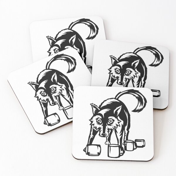 Item preview, Coffee Wolf - Black and White designed and sold by Batmantis275.