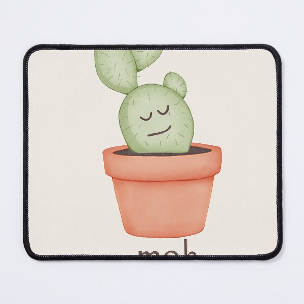 Item preview, Careful Carl the Cactus — Meh | Dark Cute Funny Plant Art designed and sold by Reverber.arting.
