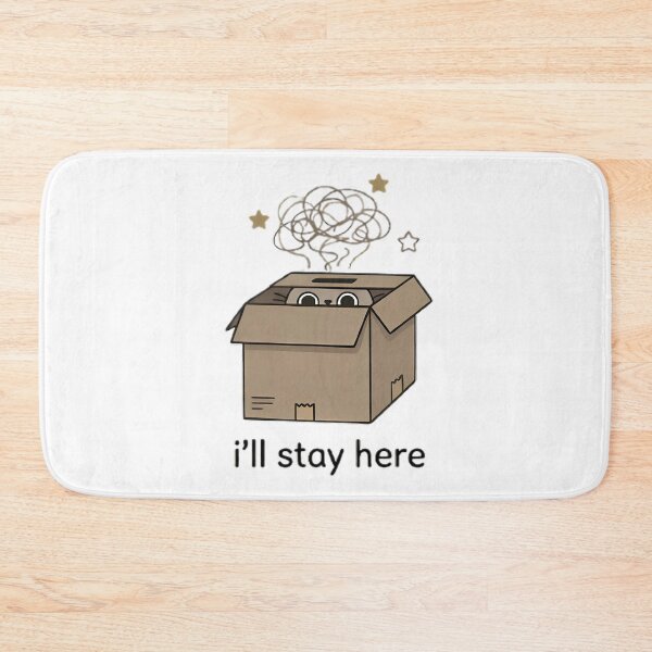 Item preview, I'll Stay Here - Cute Cat In A Box designed and sold by LYZ7VANI.