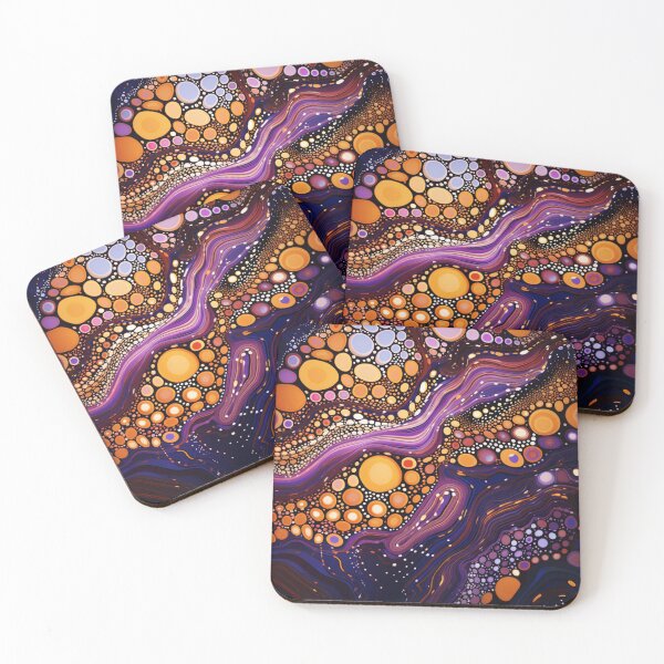 Item preview, Aboriginal Inspired Dot Art - Golden Pebbles designed and sold by GrinGalore.