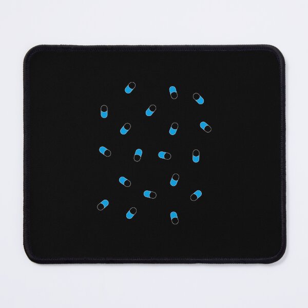 Item preview, Blue pills pattern for positive pharmacist black designed and sold by FlowaDesign.