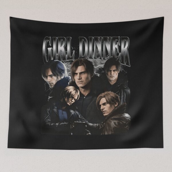 Item preview, Leon S Kennedy Girl Dinner Resident Evil Meme Gamer Horror Classic T-Shirt designed and sold by LillyCustomTees.