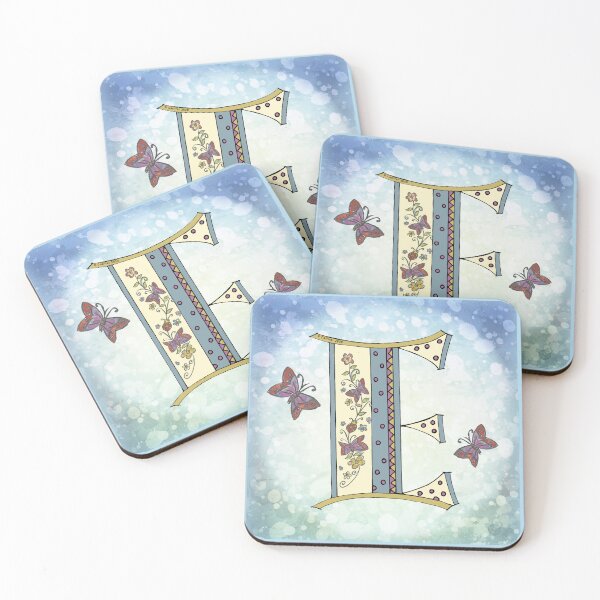 Item preview, Floral letter E Monogram designed and sold by artmuvz.
