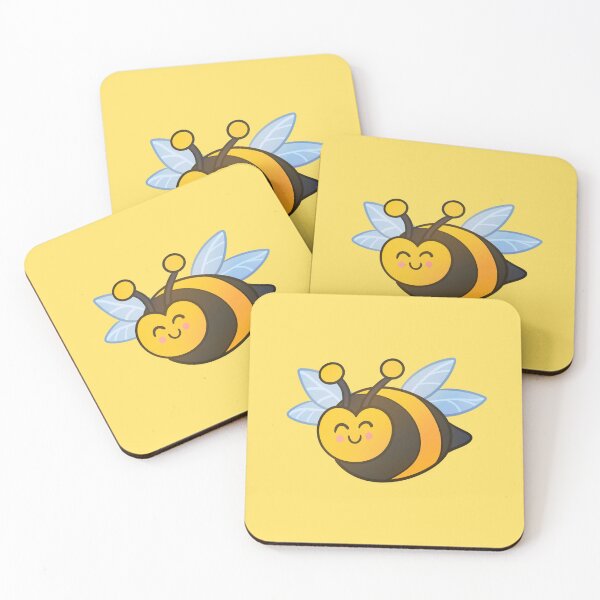 Item preview, Cutie Bees - Cute Very Happy Bee designed and sold by SolarWayfarer.