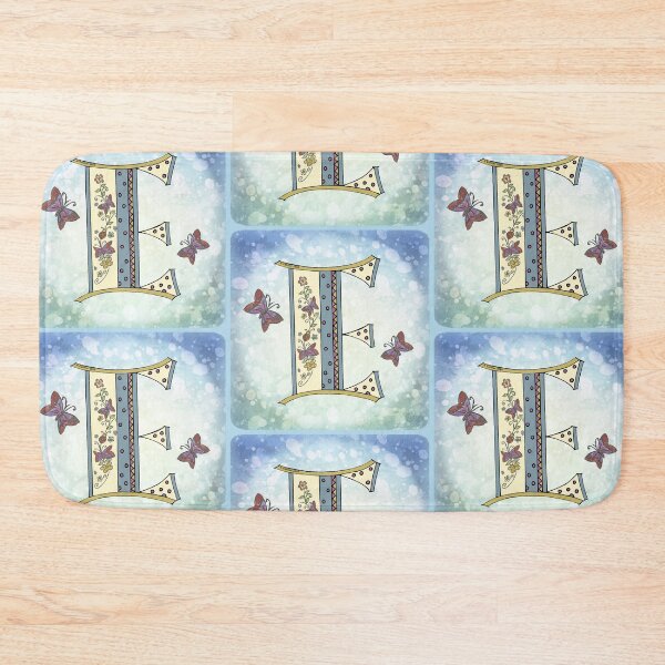 Item preview, Floral letter E Monogram designed and sold by artmuvz.
